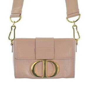 Christian Dior Shoulder Bag Pink Beige